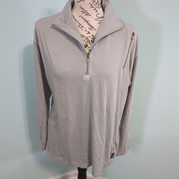 SCOTTeVEST SEV SJ QZIP 1/4 Zip Pullover Long Sleeve Mens medium - Picture 1 of 6